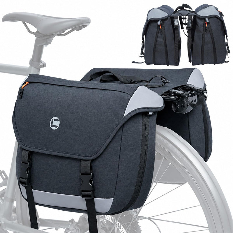 Danuosie Water-Resistant Double Bike Panniers with Reflective Strips
