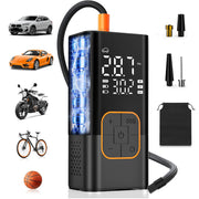 Cordless Portable Tire Inflator with Dual Digital Display