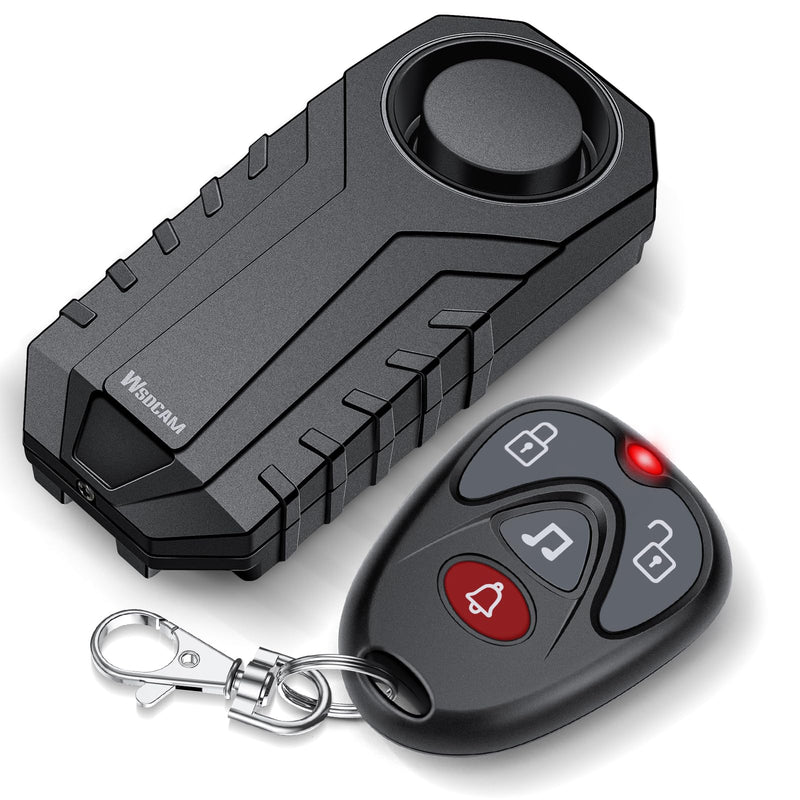 WSDCAM 113dB Waterproof Anti-Theft Bike Alarm with Remote