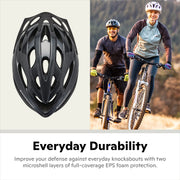 Schwinn Thrasher Adult Bike Helmet with Adjustable Fit Dial