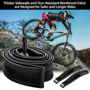 Hapleby 2-Pack 26" Bike Tubes with Schrader Valves & Levers