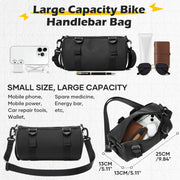 SEAFEW Compact Black Bike Handlebar Storage Bag