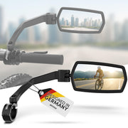 WITTKOP 360° Foldable HD Bike Handlebar Mirror, Break-Proof