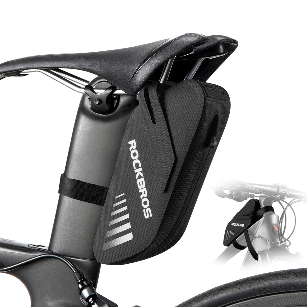 ROCKBROS 0.6L Waterproof Bike Saddle & Frame Bag