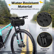 SEAFEW Compact Black Bike Handlebar Storage Bag