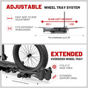 1-Bike Hitch Rack with Ramp, 1000 lb Capacity & Anti-Rattle