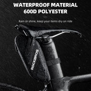 ROCKBROS 0.6L Waterproof Bike Saddle & Frame Bag