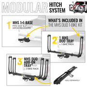 Saris MHS Aluminum Modular Hitch Bike Rack for Cars & SUVs