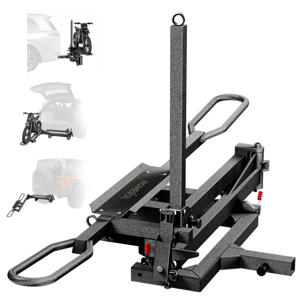 1-Bike Hitch Rack with Ramp, 1000 lb Capacity & Anti-Rattle