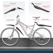 R2Depot Adjustable Bike Fender Set for 22–27.5" Bikes