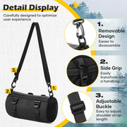 SEAFEW Compact Black Bike Handlebar Storage Bag