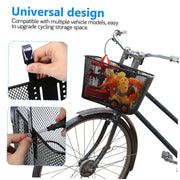 Universal Iron Front Bike Basket with Mounting Straps