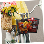 Universal Iron Front Bike Basket with Mounting Straps