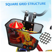 Universal Iron Front Bike Basket with Mounting Straps