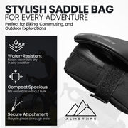 ALMSTHRE Top Tube, Saddle Bag & Ride Wallet Bundle