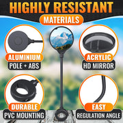 Adjustable Wide-Angle Bike Handlebar Rear View Mirror