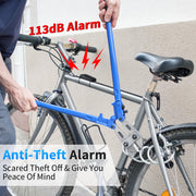 WSDCAM 113dB Waterproof Anti-Theft Bike Alarm with Remote