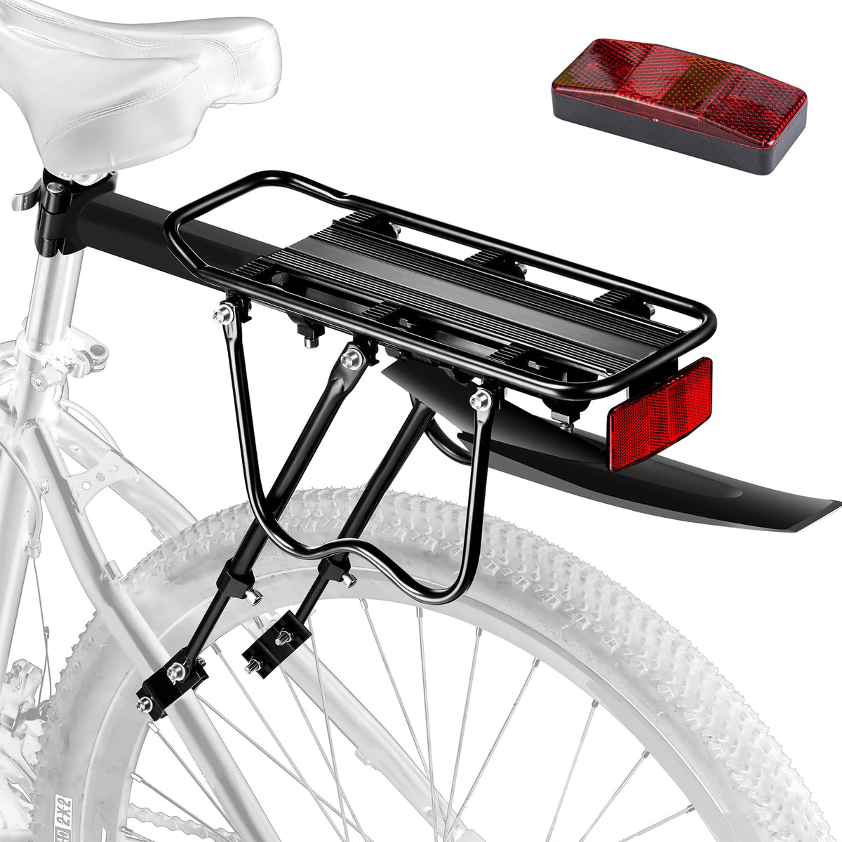 YONTUO Quick-Release Rear Bike Cargo Rack with Fender