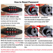 2-Pack 4-Digit Resettable Combination Bike Cable Locks