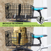 Huntoshon Quick-Release Folding Rear Bike Cargo Basket