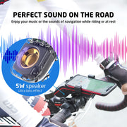 UPPEL 10-in-1 Bike Phone Holder with Speaker, Light & Horn