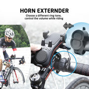 UPPEL 10-in-1 Bike Phone Holder with Speaker, Light & Horn